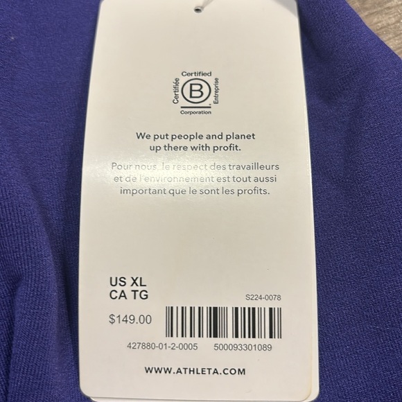**NWT** Athleta Altitude Polartec Half Zip Up Sweatshirt - Picture 9 of 9